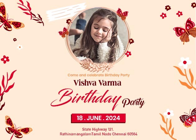 Birthday Invitation Party Card | Crafty Art